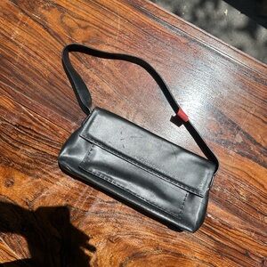 Francesco Biasia Black Leather Shoulder Bag